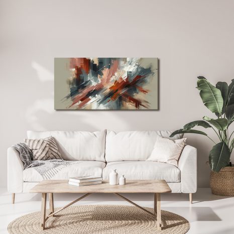 WANDBILD DYNAMISCHE KRAFT DER KONTRASTE - WANDBILDER ABSTRAKTE FORMEN - BILDER