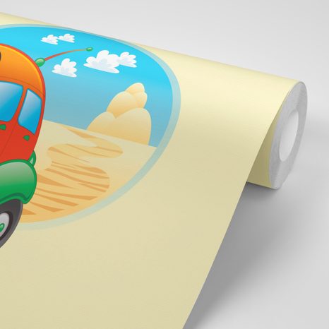 TAPETE AUTO AUF DER REISE - KINDERTAPETEN - TAPETEN