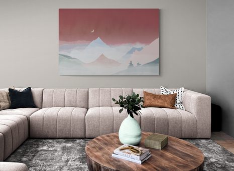 OBRAZ PASTELOVÁ NOC - OBRAZY HORY - OBRAZY