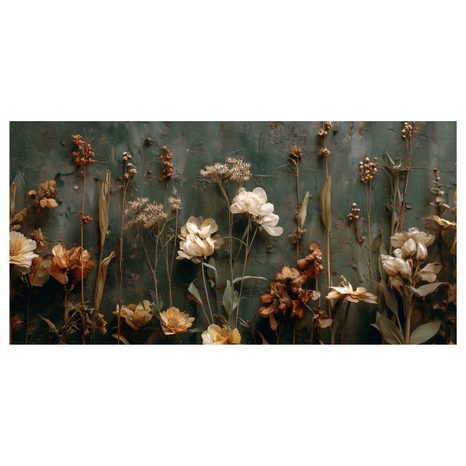 WANDBILD VINTAGE BLUMEN-ELEGANZ - BILDER BLUMEN - BILDER