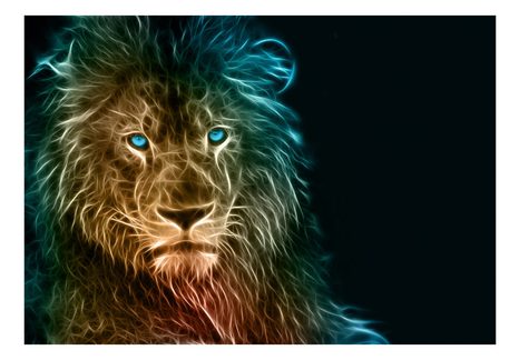 SAMOLEPIACA TAPETA MAJESTÁTNY LEV - ABSTRACT LION - TAPETY - 🔥 TOTÁLNY VÝPREDAJ