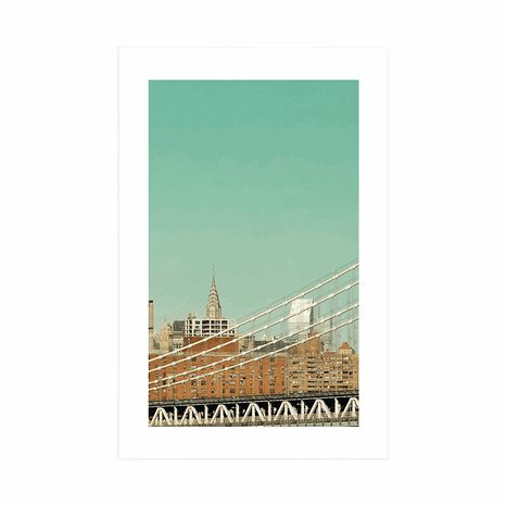 POSTER WITH MOUNT SKYSCRAPERS IN NEW YORK CITY - CITIES - POSTERS