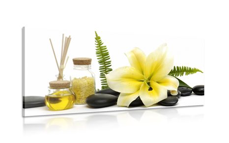 PICTURE LILIES AND WELLNESS STILL LIFE