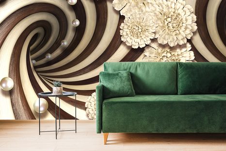 SELF ADHESIVE WALLPAPER ABSTRACT SPIRAL - SELF-ADHESIVE WALLPAPERS - WALLPAPERS