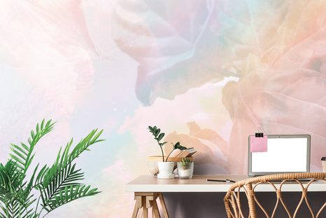 TAPETE REGENBOGENBLÄTTER - TAPETEN MIT NATURMOTIVEN - TAPETEN