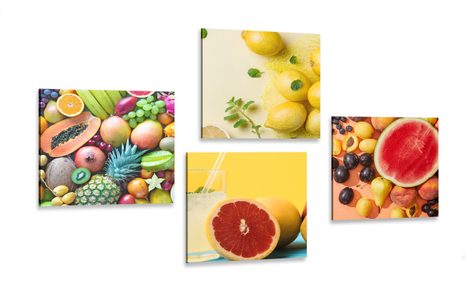 BILDER-SET BUNTES OBST - BILDERSETS - BILDER