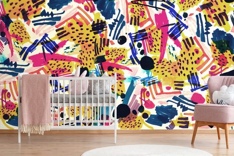 SAMOLEPÍCÍ TAPETA POP ART ABSTRAKCE - SAMOLEPÍCÍ TAPETY - TAPETY