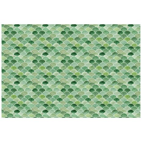 TAPETA ZELENÉ GEOMETRICKÉ OBLOUKY - VZOROVANÉ TAPETY - TAPETY