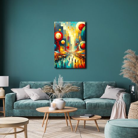 TABLOU GEOMETRIA ORAȘULUI - TABLOURI ABSTRACTE - TABLOURI