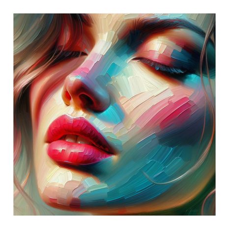 OBRAZ ABSTRAKTNÍ ŽENSKÝ PORTRÉT - OBRAZY ŽENY - OBRAZY