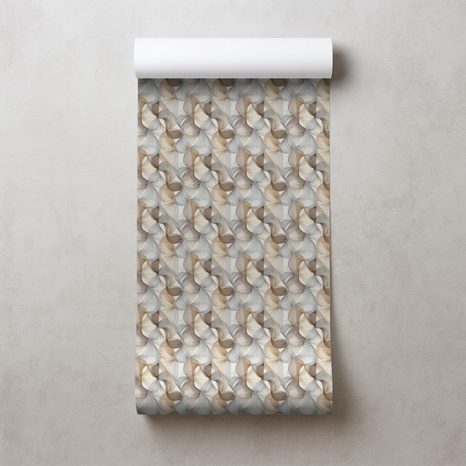 TAPETA MODERNÍ PLETENÝ VZOR V ZEMITÝCH TÓNECH - VZOROVANÉ TAPETY - TAPETY