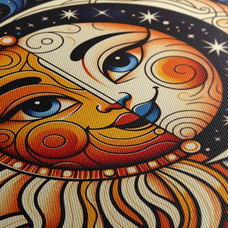 WANDBILD TAG UND NACHT - WANDBILDER MOND - BILDER