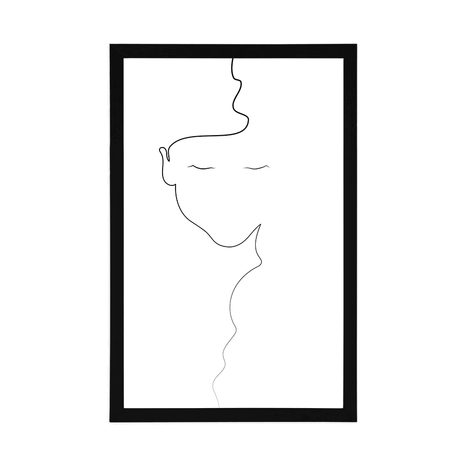 PLAKÁT ŽENA V MINIMALISTICKÉM PROVEDENÍ - MOTIVY Z NAŠÍ DÍLNY - PLAKÁTY