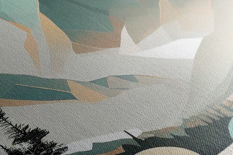 OBRAZ KOUZELNÉ VYSOKÉ TATRY VE SKANDINÁVSKÉM DESIGNU - OBRAZY HORY - OBRAZY