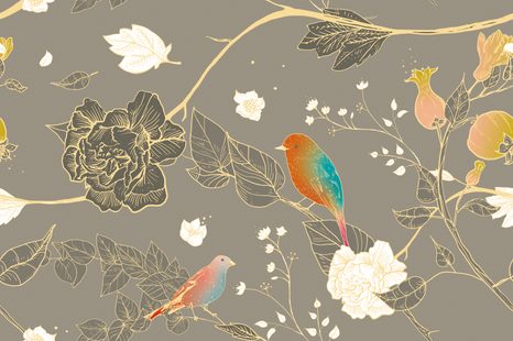 CARTA DA PARATI AUTOADESIVA – MERAVIGLIOSI UCCELLINI SUI RAMI - CARTA DA PARATI AUTOADESIVE - CARTA DA PARATI