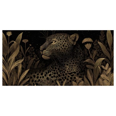 OBRAZ ŠELMA MEZI TROPICKÝMI ROSTLINAMI - OBRAZY LVI A TYGŘI - OBRAZY