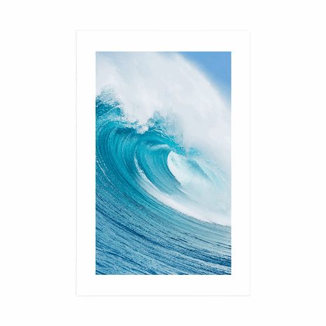 POSTER WITH MOUNT SEA WAVE - NATURE - POSTERS
