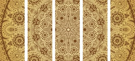 5-RÉZSES KÉP DÍSZ MANDALA - FENG SHUI KÉPEK - KÉPEK