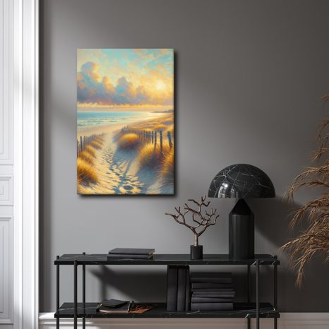 OBRAZ ZÁPAD SLUNCE U MOŘE - OBRAZY MOŘE A PLÁŽ - OBRAZY