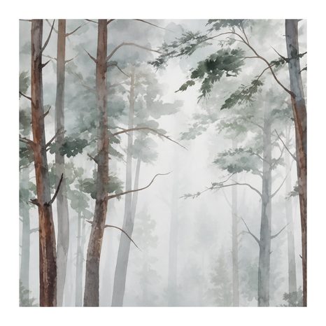CANVASTAVLA AKVARELLMOTIV MED SKOG - TAVLOR MED SKOG - TAVLOR