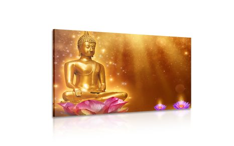 OBRAZ ZŁOTY BUDDA - OBRAZY FENG SHUI - OBRAZY