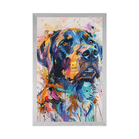 PLAGÁT PES S IMITÁCIOU MAĽBY - PSI - PLAKÁTY