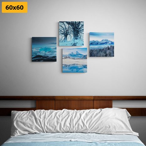 SET OBRAZOV SNEHOVÉ KRÁĽOVSTVO - ZOSTAVY OBRAZOV - OBRAZY