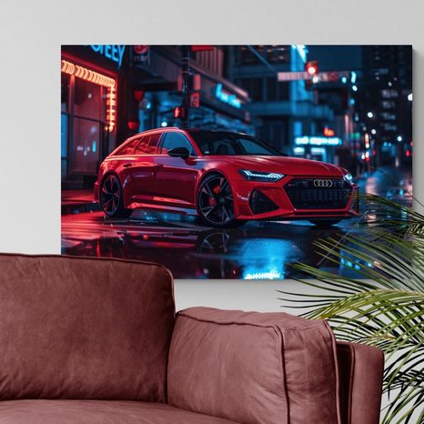 OBRAZ ČERVENÉ AUDI - RS6 LEGACY EDITION - DOVIDO CHALLENGE - OBRAZY