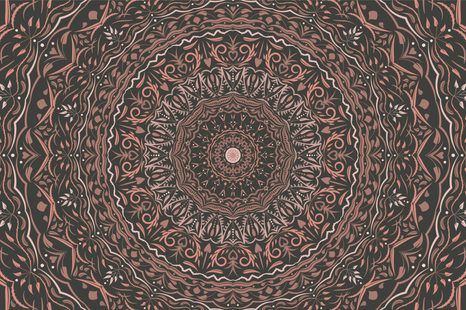 SAMOLEPÍCÍ TAPETA MANDALA VE VINTAGE STYLU - SAMOLEPÍCÍ TAPETY - TAPETY