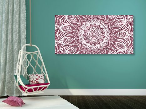 KÉP HARMÓNIA MANDALA RÓZSASZÍNBEN - FENG SHUI KÉPEK - KÉPEK