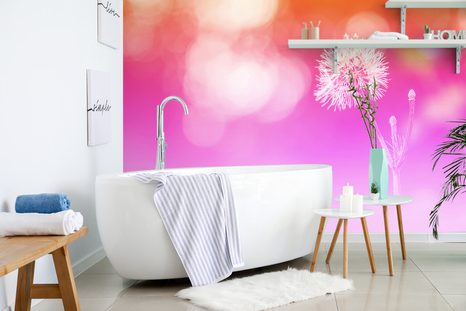 TAPETA PAMPELIŠKA NA RŮŽOVÉM POZADÍ - TAPETY KVĚTINY - TAPETY