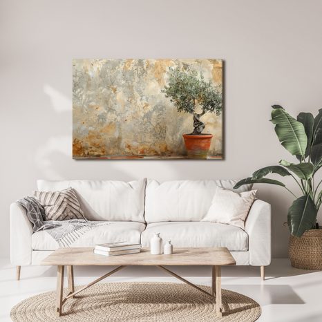 SLIKA SOBNA MASLINA UZ ZID - SLIKE MRTVE PRIRODE - SLIKE