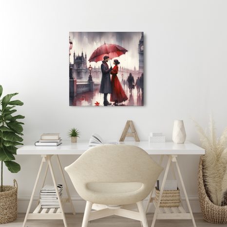 OBRAZ LÁSKA V DEŠTI - OBRAZY LÁSKA - OBRAZY