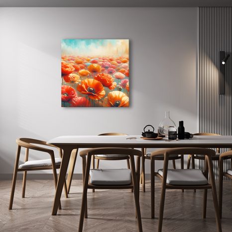 OBRAZ PESTROBAREVNÉ MÁKY - OBRAZY POLE A LOUKY - OBRAZY