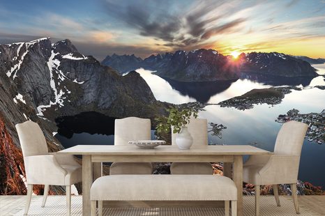 ΑΥΤΟΚΌΛΛΗΤΗ ΤΟΙΧΟΓΡΑΦΊΑ ΠΑΝΌΡΑΜΑ ΒΟΥΝΟΎ ΜΕ ΗΛΙΟΒΑΣΊΛΕΜΑ - ΑΥΤΟΚΌΛΛΗΤΕΣ ΤΑΠΕΤΣΑΡΊΕΣ - ΤΑΠΕΤΣΑΡΊΕΣ