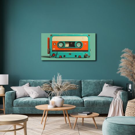 TABLOU CASETĂ VINTAGE DE MAGNETOFON - TABLOURI MUZICALE - TABLOURI