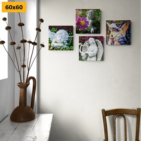 SET DI QUADRI – TOCCO DI PACE CELESTE - COLLEZIONI DI QUADRI - STAMPE E QUADRI