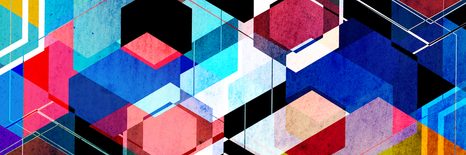 STAMPA SU TELA – GEOMETRIA ASTRATTA - QUADRI ASTRATTO - STAMPE E QUADRI