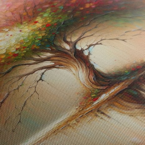 TABLEAU SUR TOILE – ARBRE DE VIE EN COULEURS - TABLEAUX - 🔥 VENTE TOTALE