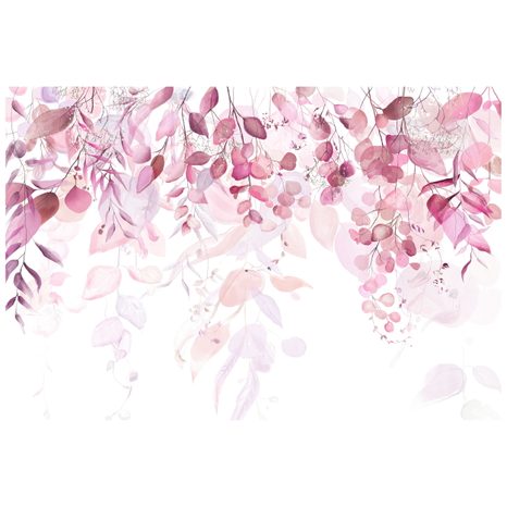SELBSTKLEBENDE TAPETE ZARTE BERÜHRUNG DER NATUR IN ROSA - SELBSTKLEBENDE TAPETEN - TAPETEN
