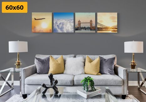 SET OBRAZŮ CESTA DO LONDÝNA - SESTAVY OBRAZŮ - OBRAZY