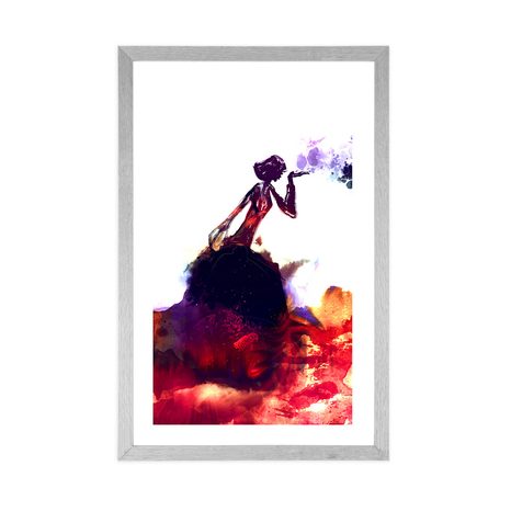 PLAKÁT S PASPARTOU KRÁLOVNA BAREV - MOTIVY Z NAŠÍ DÍLNY - PLAKÁTY