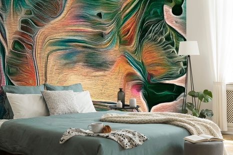 SAMOLEPÍCÍ TAPETA PSYCHADELICKÁ ABSTRAKCE - SAMOLEPÍCÍ TAPETY - TAPETY