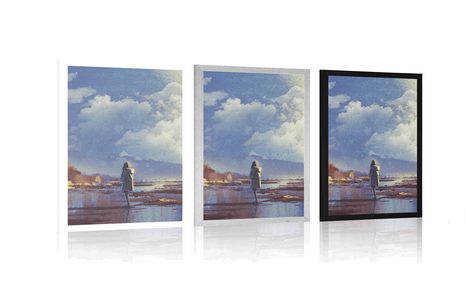 POSTER FRAU IN EINER FANTASIEWELT - MENSCHEN - POSTER