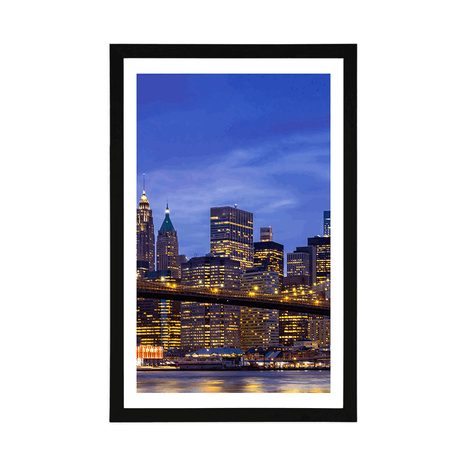 POSTER CU PASSEPARTOUT POD ÎN BROOKLYN - ORAȘE - POSTERE