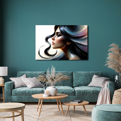 OBRAZ ŽENA S VĚTRNÝMI VLASY - OBRAZY ŽENY - OBRAZY