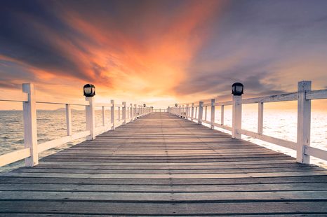 WALL MURAL OLD WOODEN PIER - WALLPAPERS - 🔥 TOTAL SALE 🔥