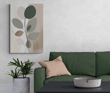 SLIKA ABSTRAKTNE BOTANIČNE OBLIKE NO1 - SLIKE ABSTRAKTNIH OBLIK - SLIKE