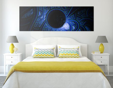 WANDBILD GEHEIMNISVOLLE MUSTER - ABSTRAKTE BILDER - BILDER