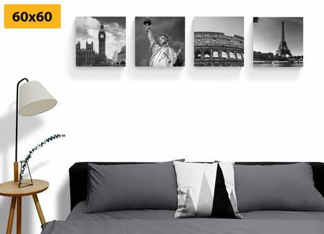 KÉPSZETT FEKETE-FEHÉR TÖRTÉNELMI MŰEMLÉKEK - KÉPSZETTEK - KÉPEK